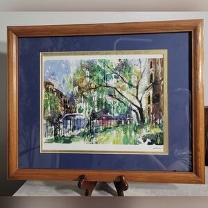Misha Lenn Commonwealth in Bloom 2002 Seriolithograph signed and framed W / COA